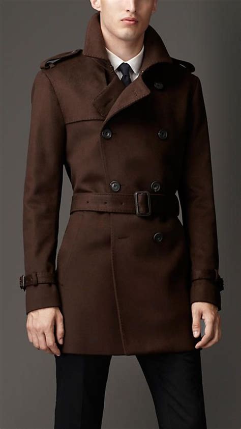 burberry mid length wool cashmere trench coat|authentic Burberry men trench coat.